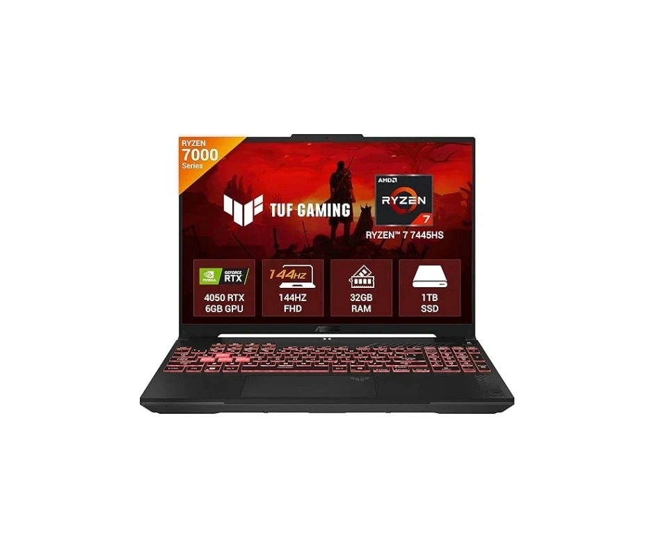 ASUS TUF A16 (2025) AMD Ryzen 7 7445HS Gaming Laptop 32GB RAM-1TB SSD | FHD+ 144